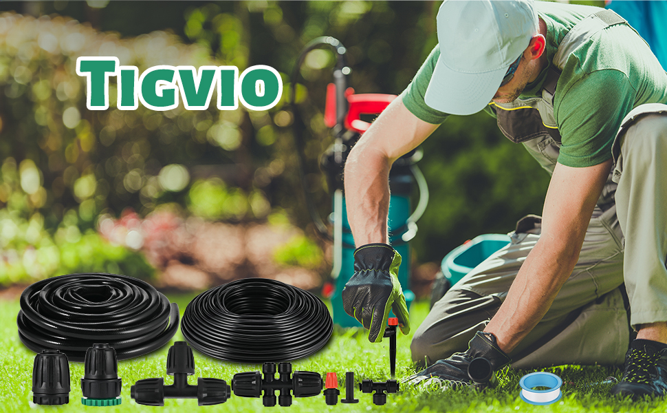 MIXC Drip Irrigation System, 50 FT Quick Connector Garden Watering System Automatic Sprinkler Kit Lawn Raised Bed Outdoor Plants Greenhouse 1 4 Tubing 463ddcd3 D46b 40c7 9f3b 7cb7b0ff3989.b87114c9f36574ef33a902e35f7b9843