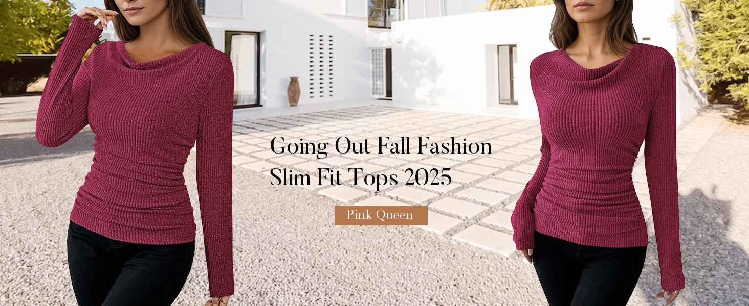 cowl neck tops for women