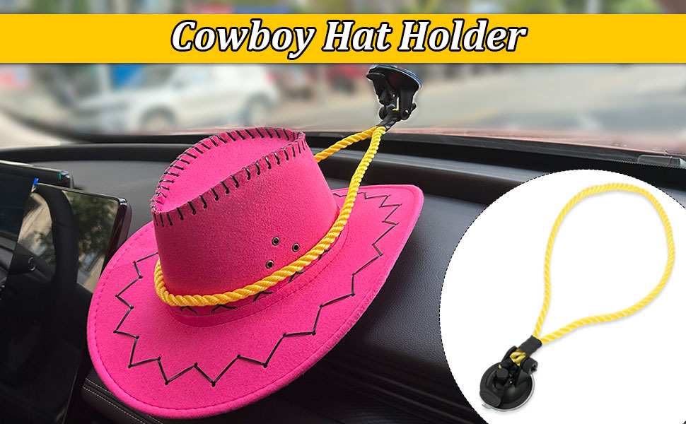 Dexspoeny 2Pcs Cowboy Hat Holder for Trucks,Hat Mounts for