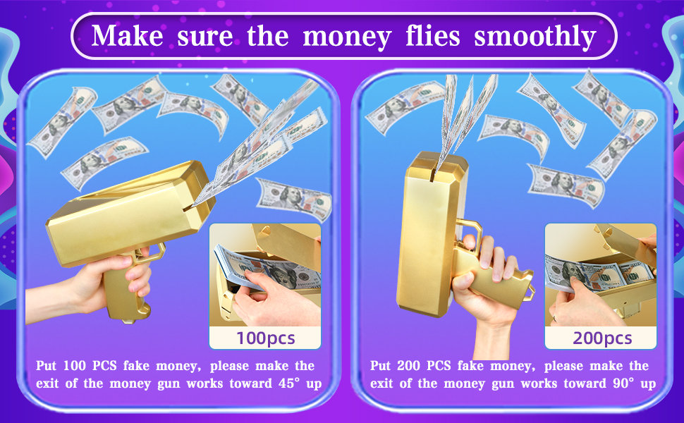 Money Gun Shooter Fake Money Gun Cash Cannon Make It Rain