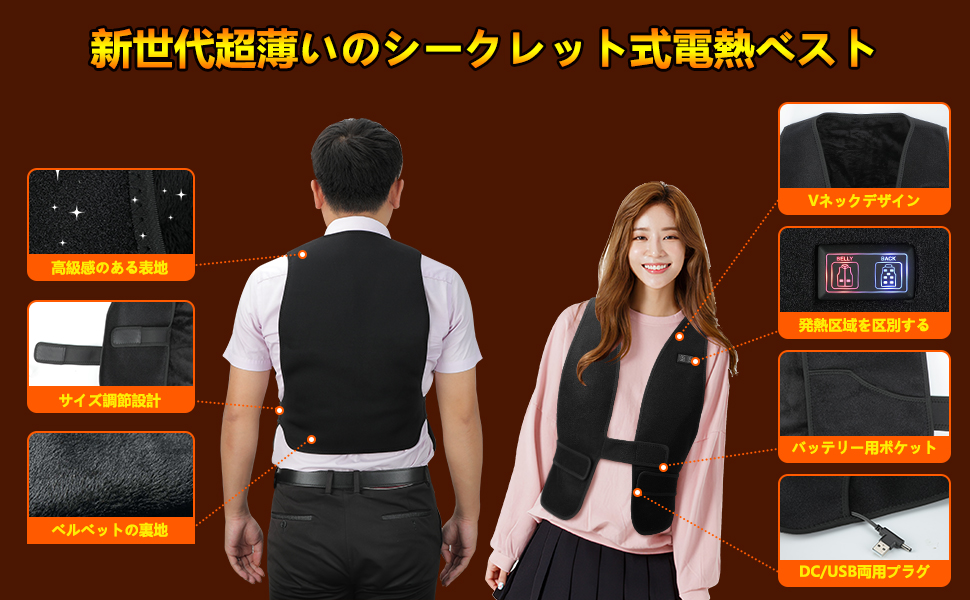 Amazon.co.jp: [KOMOAKI] ヒーターベスト 8.4V 3A/5V 3A 高出力