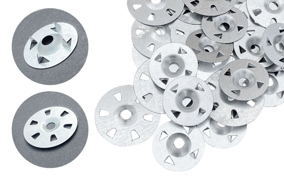 120pcs Fix Washers Tile Backer Board Washers Diameter 28mm 4Claw, 35mm