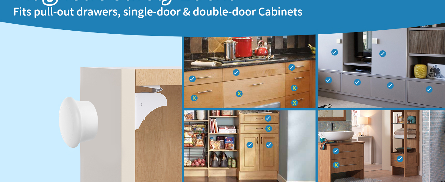 Locks Baby Proofing (16 Pack + 2 Keys