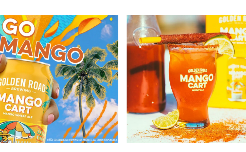 Golden Road Tart Mango Cart, 6 ct, 12 oz, 4.5 ABV