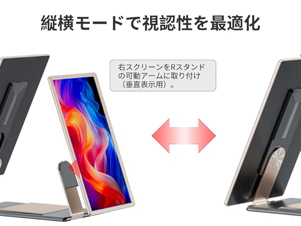 Amazon.co.jp: LGGST S6 トリプルモニター ポータブルモニター 15.6