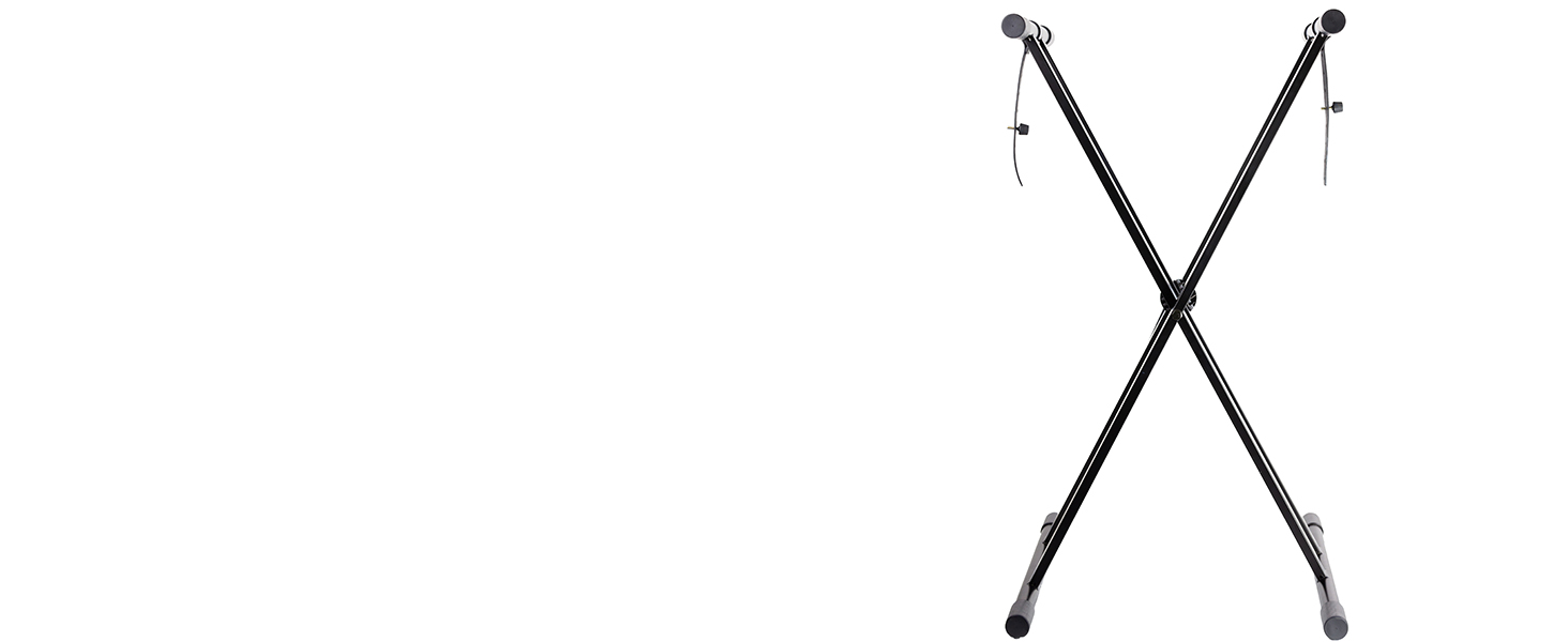 RockJam XX363 Xfinity Doublebraced Pre Assembled Keyboard Stand with