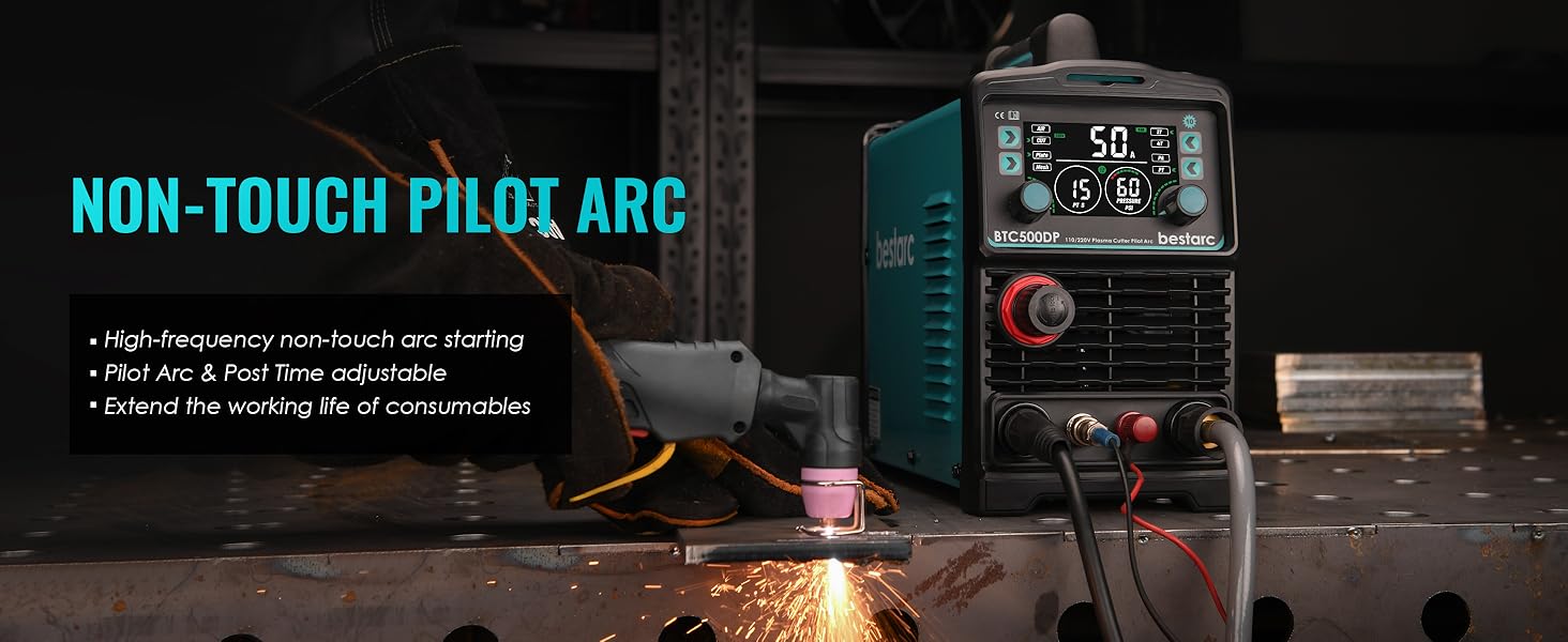 bestarc Plasma Cutter, Pilot Arc [Air Sensor Technology] 110/220V