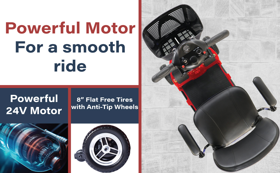 Mobility Scooter with Powerful Motor