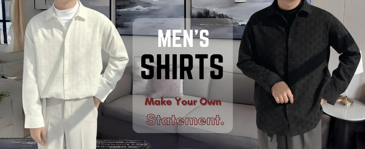 crochet shirt for men half full sleeve solid color cotton blend material round neck printed collar