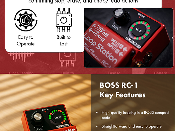 BOSS RC-1 Loop Station ループステーション フルセット Amazon.com: Boss RC-1 Loop Station Bundle with Gearlux