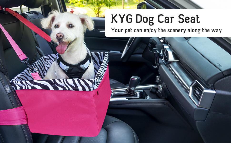 KYG Dog Car Seat for Small Dogs Washable Puppy Car Seat