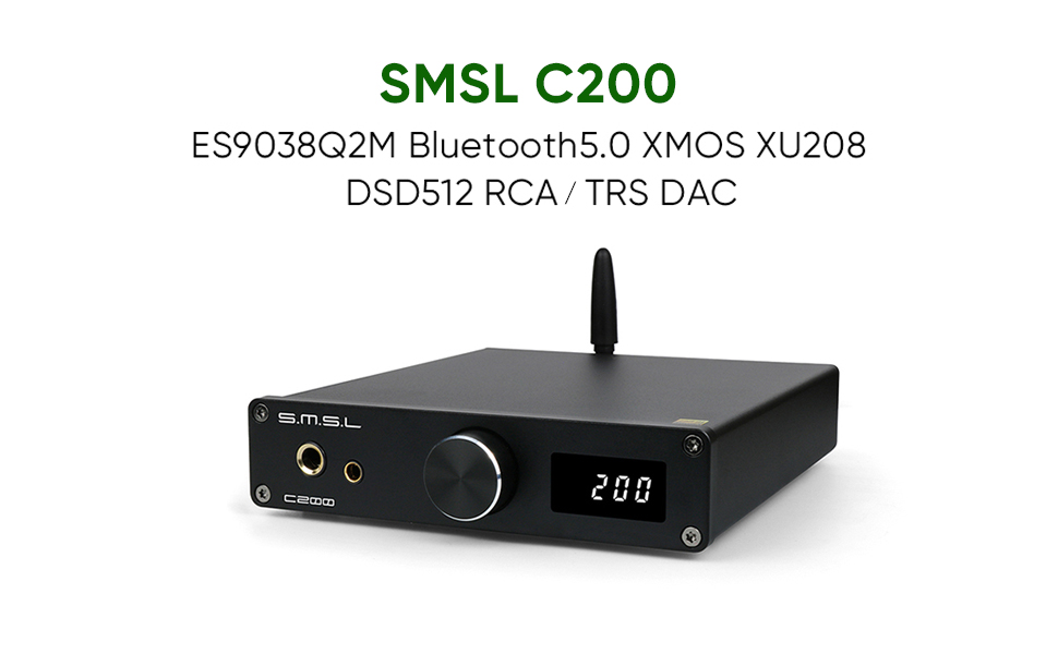 S.M.S.L C200 ES9038Q2M ヘッドホンアンプ 美品！ HiFiGOニュース】SMSL C200: ES9038Q2M DACとデュアルヘッドホン