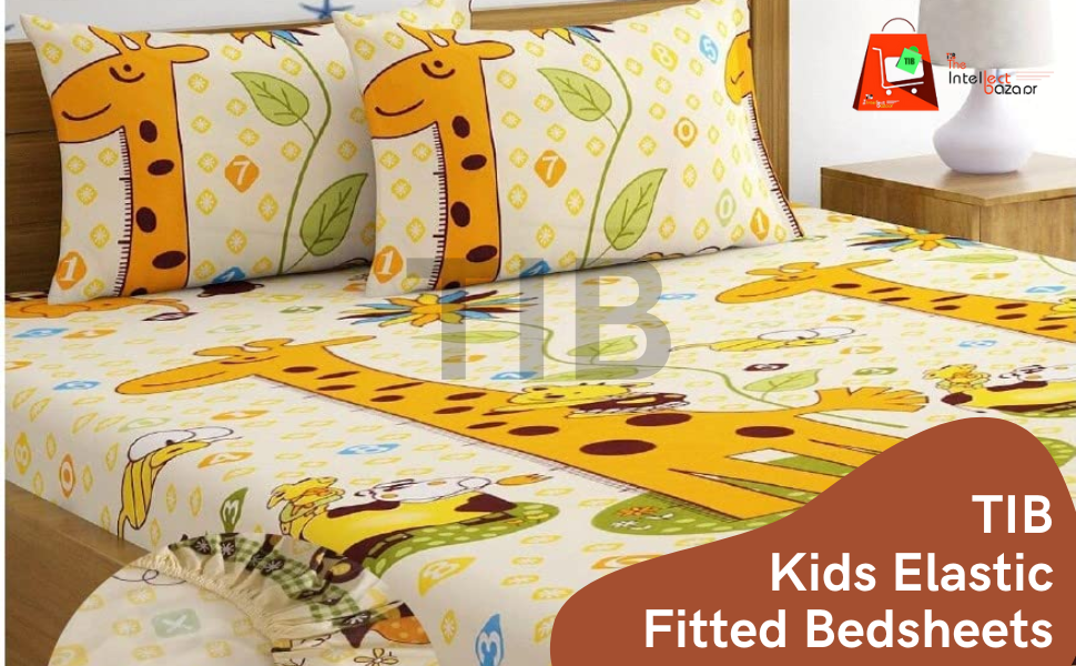 Buy TIB 3D Printed Bedsheet for Single Bed for Kids Room Single Size