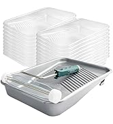 Mister Rui Paint Tray, 22 Pack 9 Inch Paint Roller Trays, Disposable Paint Tray with Liners and 5...