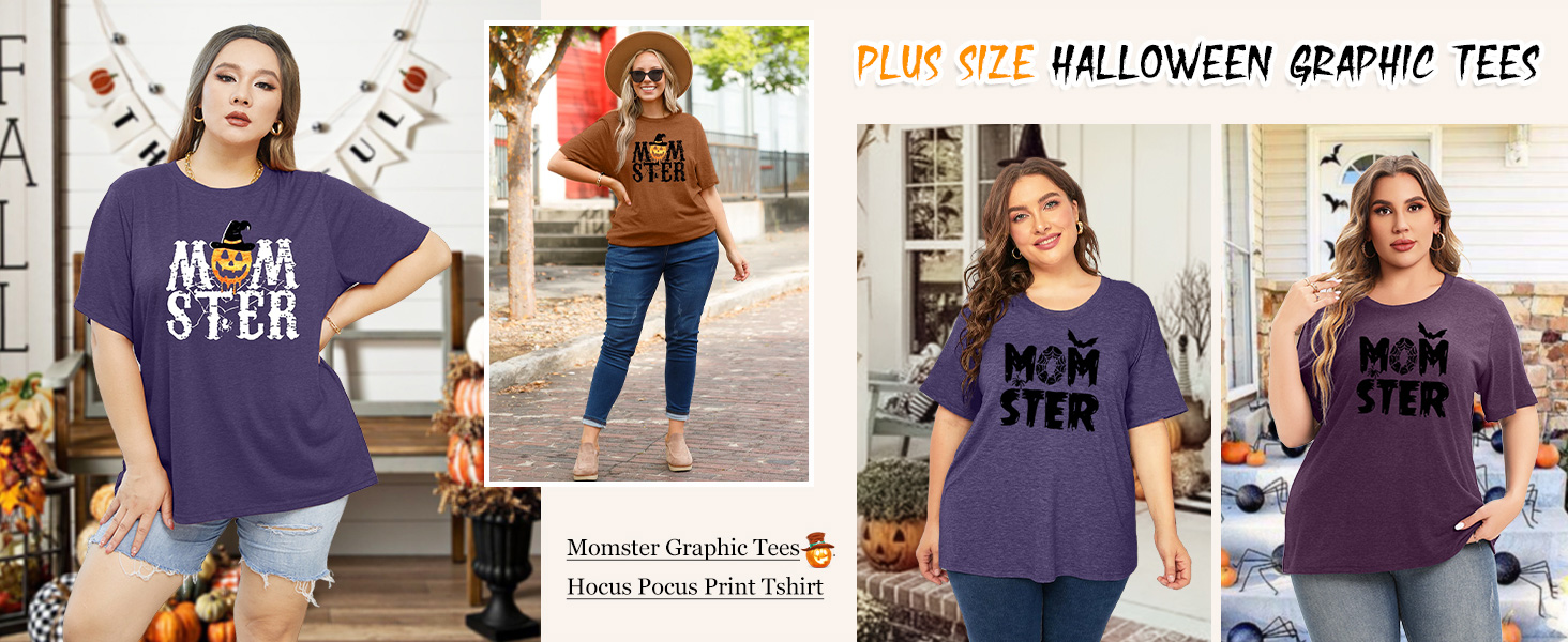 plus size haloween tshirts for women
