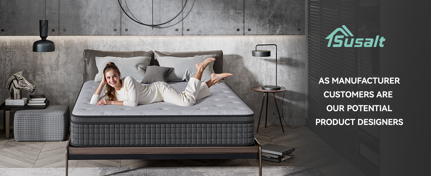 susalt 12 inch hybrid mattress