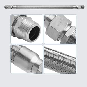 3/4 air hose industrial grade compressor jumper hose  3/4” x 20” flexible air compressor hose