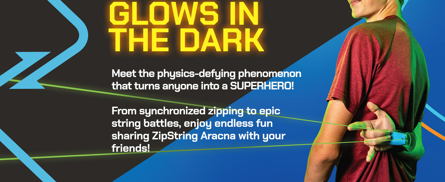 aracna spider man web shooter zipstring string glow in the dark