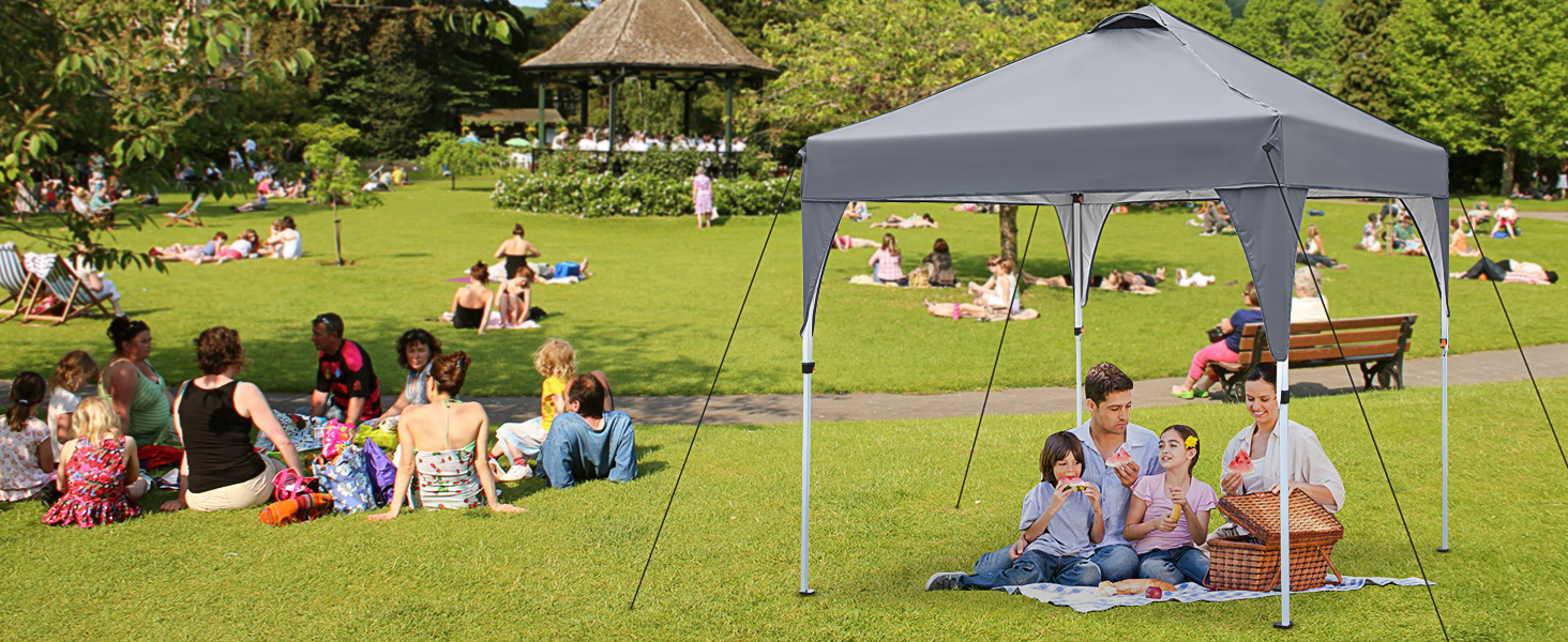 Gazebo, Ej.Victor 3x3m Pop Up Gazebo Instant Folding with Wheeled Bag