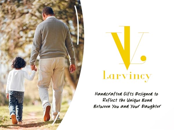larvincy brand logo for gifts and dady daughter gifts from dad
