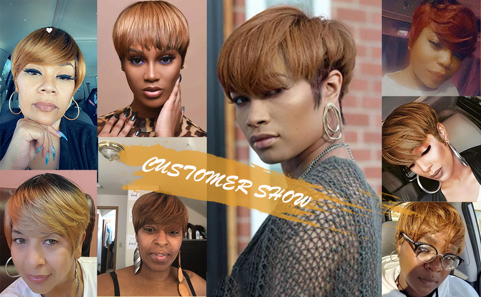 short human hair wigs