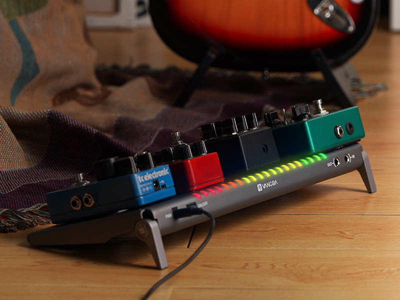 Vangoa Pedal Board with Isolated Power Supply, VPPDS Aluminum Small