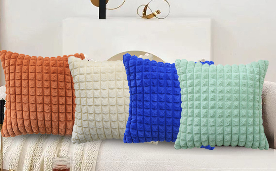 Mxaeyr Set of 2 Decorative Throw Pillow Covers 18x18,Soft