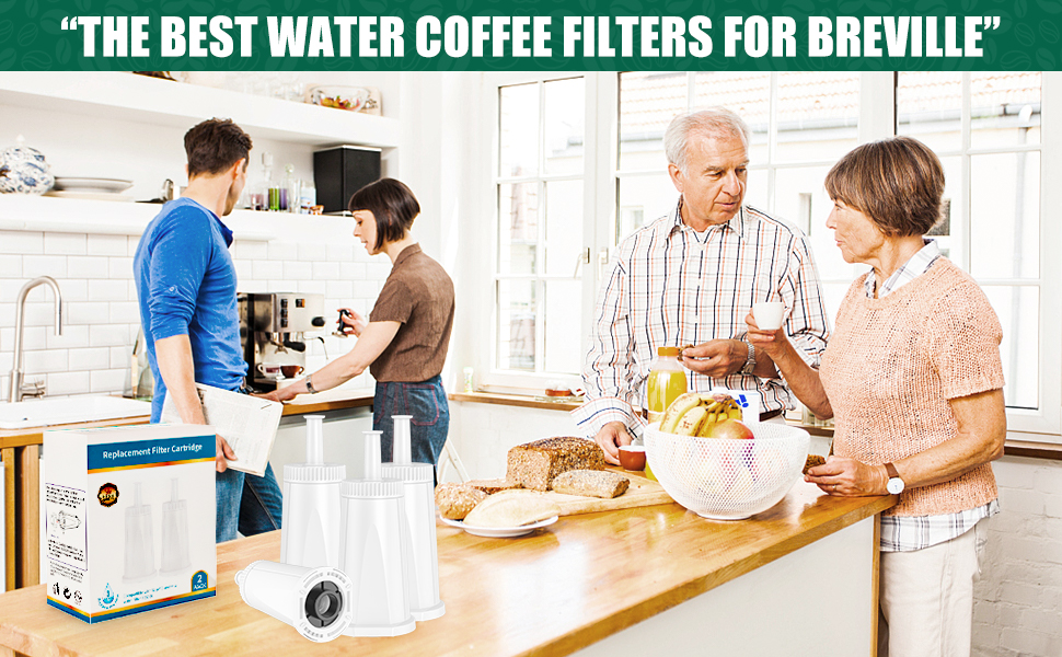 4 Pack Upgrade Water Filters for Breville,Replacement Water