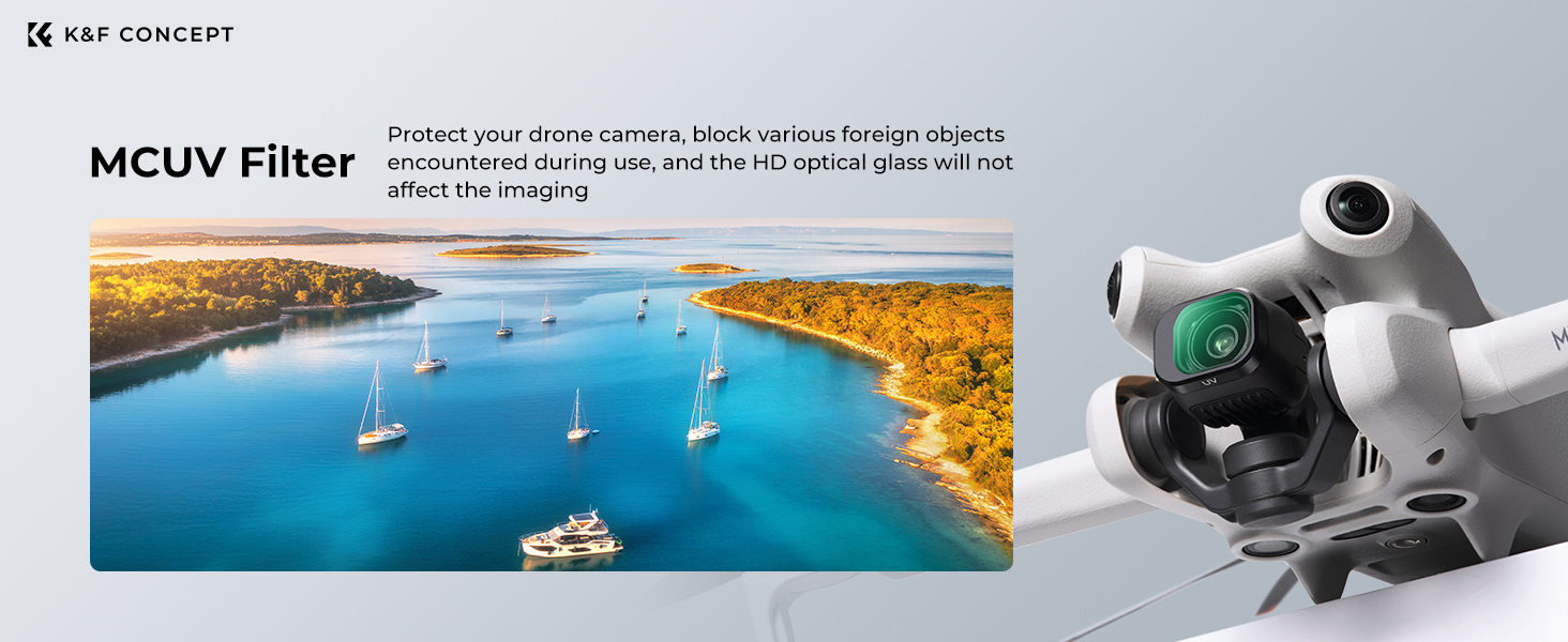 K&F Concept ND UV CPL Filters Kit Compatible with DJI Mini