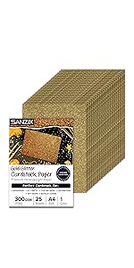 Gold Glitter Cardstock