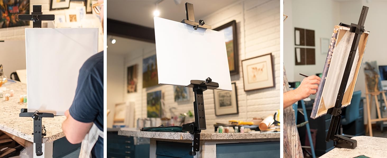 VIVO Clampon Art Easel Desk Mount, Holds 6cm to 76cm Canvas Sizes
