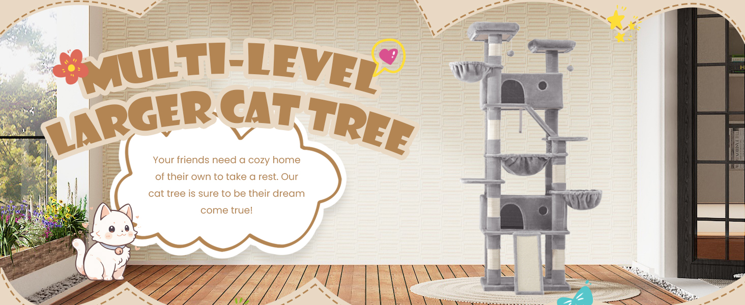larger cat tree