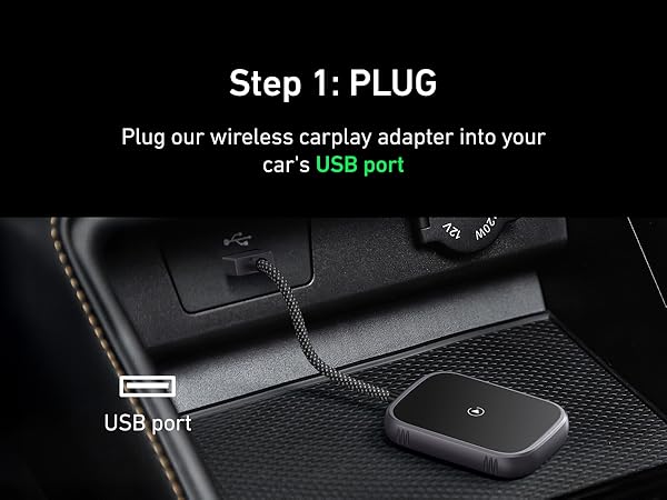 Amazon.com: Moosieslife 2 in 1 Wireless Carplay Adapter