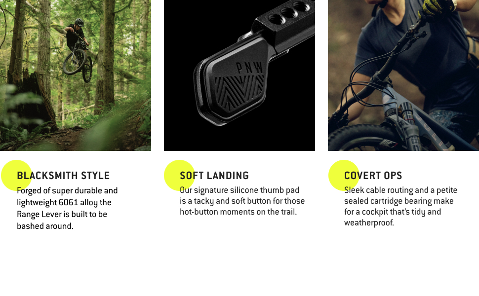 PNW Components Range Dropper Lever, Black, 22.2mm clamp w