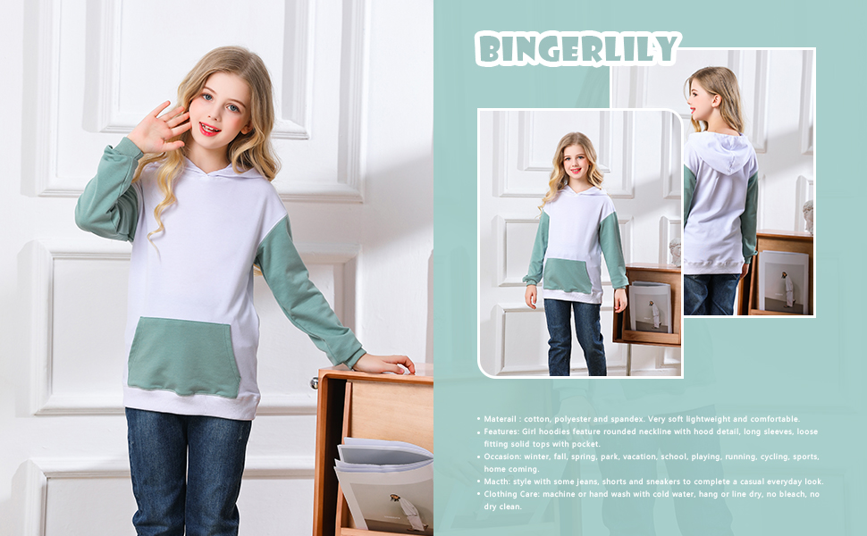 girls casual hoodies