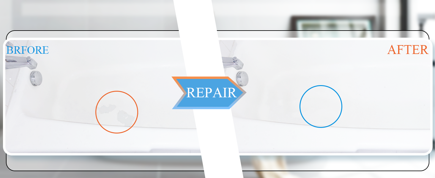 Bathtub Repair Kit White 140g, Endhokn Ceramics Enamel Fiberglass