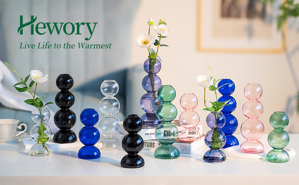 Glass Bubble Vases for Flowers