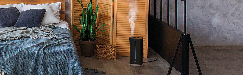 Eva black humidifier, Stadler Form, humidity