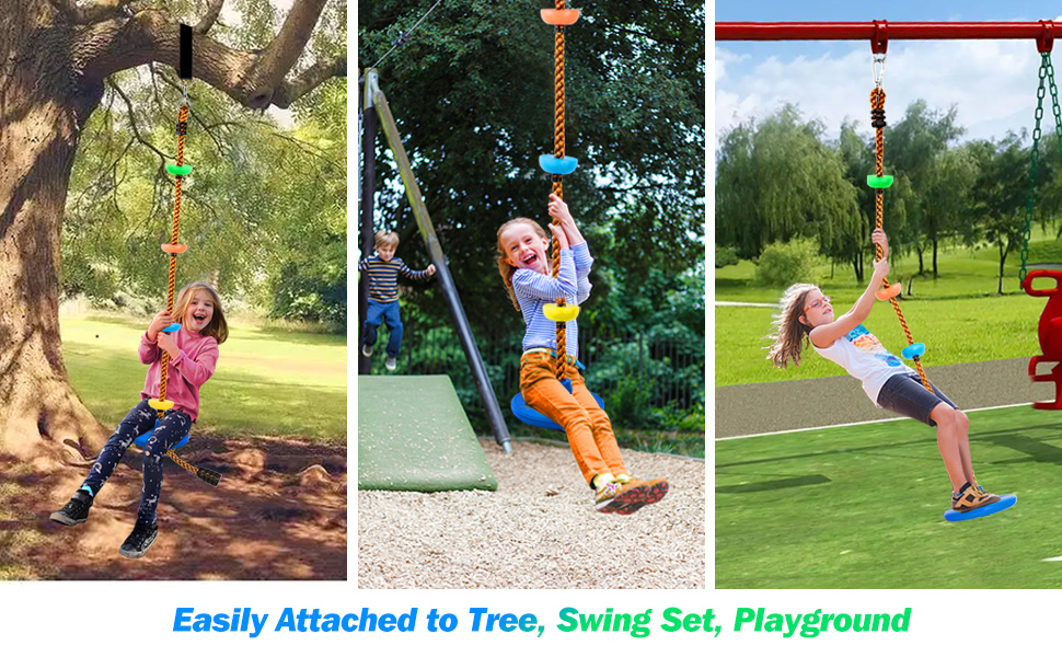 JOYLDIAS 160FT Zipline Kits for Backyard with Climbing