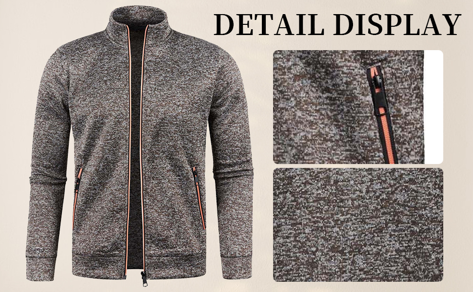 men's fleece mock neck sweatshirt