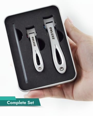 Nail clipper set with glass nail file nail clipper with catcher