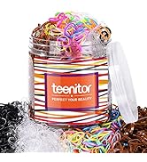Teenitor Elastic Hair Bands, 2000pcs Hair Rubber Bands, Elastics for Hair, Small Hair Ties, Clear...