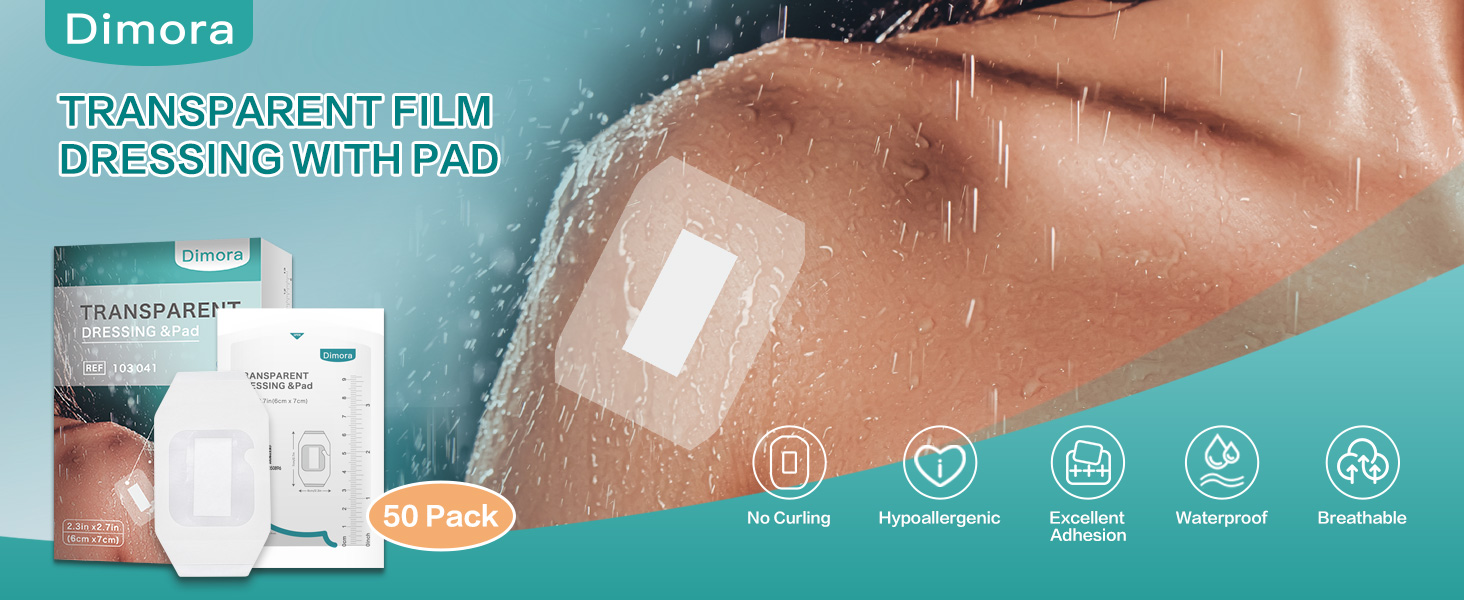 transparent film derssing with pad