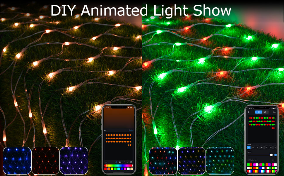 DIY Animated Light Show-outdoor christmas lights for bushes
