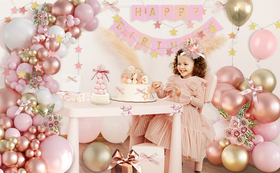 Rose Gold Balloon Arch Kit