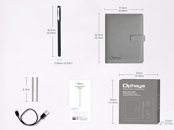 Amazon.com: Ophaya 2 in 1 Digital Pen Smart Pen Writing Set