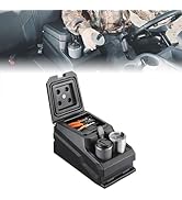 KEMIMOTO UTV Center Console Bench Seat Box Compatible with Polaris Ranger XP 1000/Crew 2017-2025,...