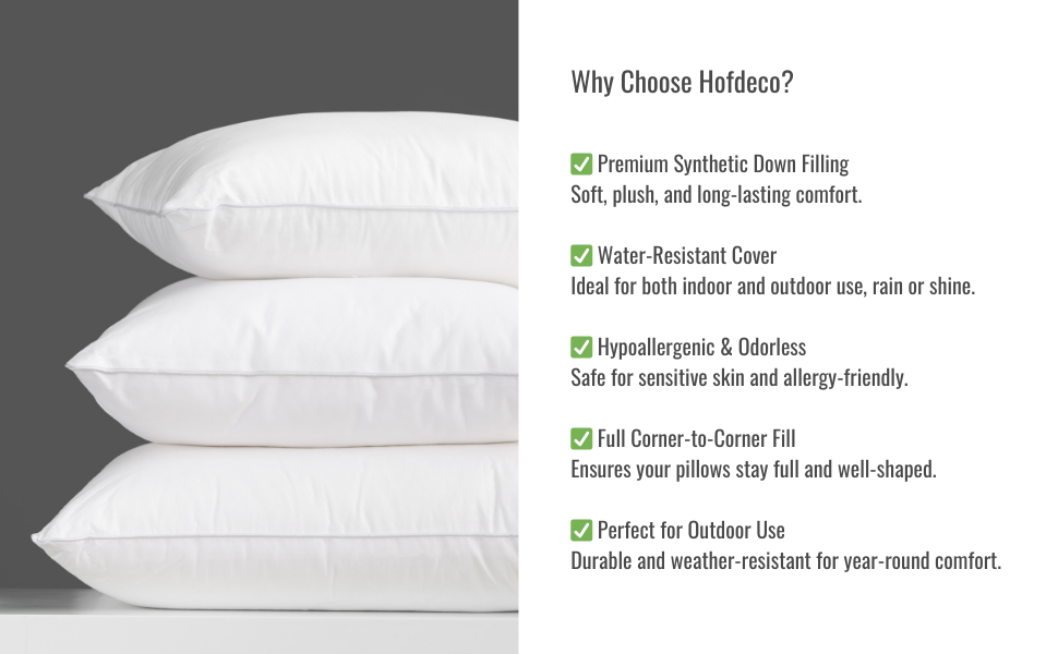 Throw pillow insert