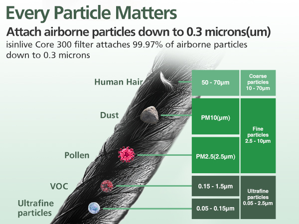 Core 300 Smoke Remover Replacement Filter for LEVOIT Core 300/Core300-P Air Purifier