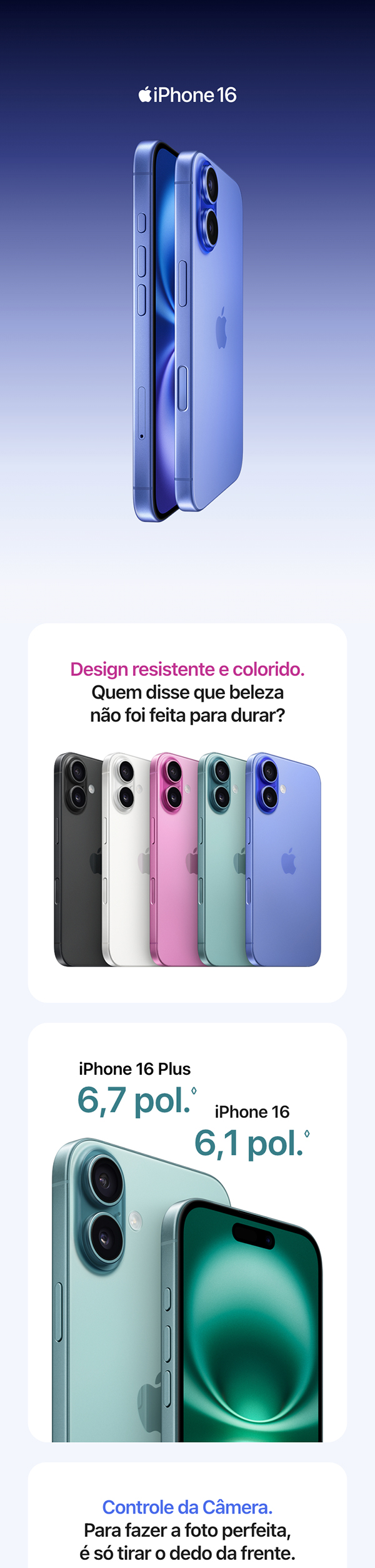 Apple iPhone 16 Plus (256 GB) – Rosa | Amazon.com.br